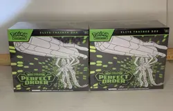 Pokemon Cards Lot 2 Sealed ETB Boxes Perfect Order Mega Evolution - Image 1