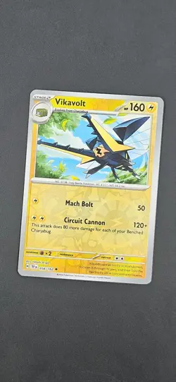 VIKAVOLT 056/162 UNCOMMON TEMPORAL FORCES POKEMON REVERSE HOLO NM - Image 1