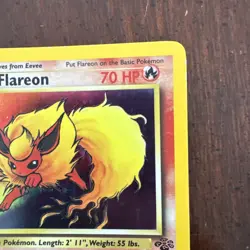 Pokemon Flareon (3) 1st Edition Holo Holo Rare Jungle 03/64 MP - Image 3