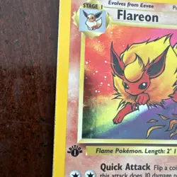 Pokemon Flareon (3) 1st Edition Holo Holo Rare Jungle 03/64 MP - Image 5