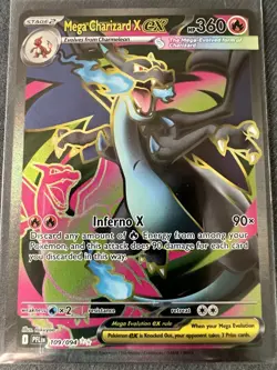 The Pokemon Company Pokemon TCG Mega Charizard X EX 109/094 Secret Rare Holo Eng - Image 1