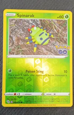 Spinarak (Peelable Ditto) 006/078 Pokemon GO Reverse Holo - Image 1