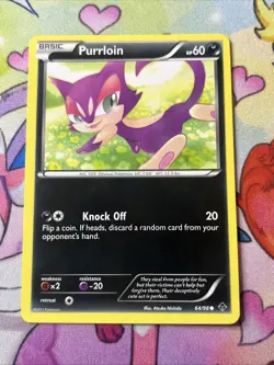 Purrloin 64/98 Pokemon Emerging Powers LP - Image 1