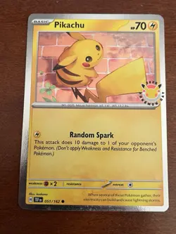 Pikachu (Pokemon Day 2026) 051/162 Cosmo Holo Pokemon NM 145 - Image 1