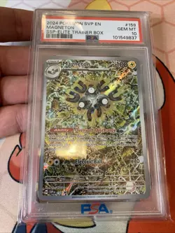 2024 POKEMON SVP EN-SV BLACK STAR PROMO #159 MAGNETON PSA 10 Surging Sparks - Image 2