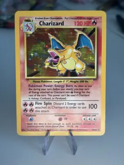 Charizard 4/102 Holo Rare Base Set Unlimited Pokemon LP+ EXC Very Clean Copy 🔥 - Image 1