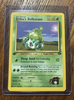 Pokemon TCG Erika's Bulbasaur Gym Challenge Uncommon 39/132 1st Edition - Image 1