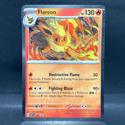 2025 POKEMON SCARLET & VIOLET FLAREON SVP 167 BLACK STAR PROMO - Image 1
