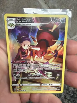 Pokemon Ariados TG09/TG30 SWSH09 Brilliant Stars Ultra Rare Holo - Image 1