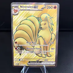 Ninetales ex 186/165 - Scarlet Violet 151 Full Art Pokemon TCG NM - Image 1