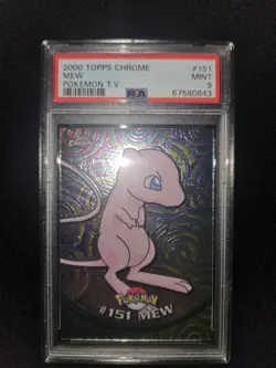 Mew PSA 9 Pokemon Topps Chrome - Image 1