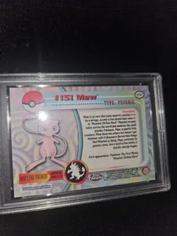 Mew PSA 9 Pokemon Topps Chrome - Image 5