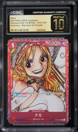 2023 One Piece JPN Premium Collection Film Red Alt Art Nami #ST01-007 CGC 10 - Image 1