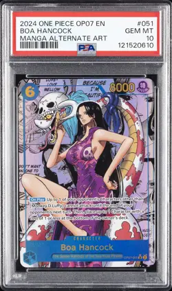 2024 ONE PIECE OP07-500 YEARS IN THE FUTURE #051 BOA HANCOCK PSA 10 - Image 1