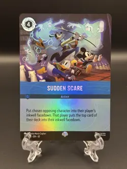 Sudden Scare (Epic) 219/204 Whispers in the Well Holo Disney LORCANA - Image 1
