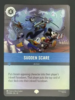 Sudden Scare (Epic) 219/204 Whispers in the Well Holo Disney LORCANA - Image 2