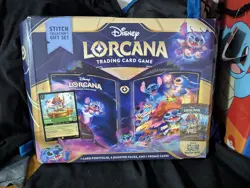 Disney Lorcana Stitch Collector’s Gift Set Azurite Sea NEW Sealed + 4 Boosters - Image 1