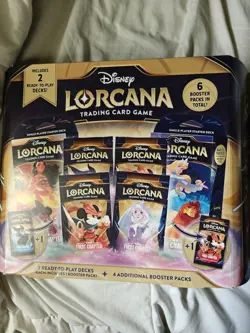 Disney Lorcana The First Chapter Target Black Friday Gift Box W/6 BOOSTERS PACKS - Image 1