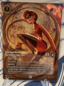 Disney Lorcana TCG Mrs. Incredible Determined Rescuer 239/204 Enchanted Wilds - Image 3