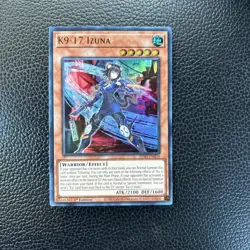 K9-17 Izuna JUSH-EN031 Justice Hunters 1st Edition Ultra Rare NM Yugioh UR - Image 1