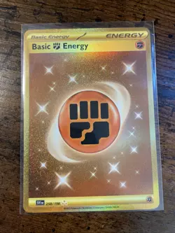 Pokemon TCG Basic Fighting Energy Scarlet & Violet-Base Set Holo Card 258/198 - Image 1