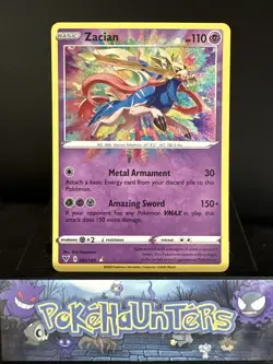 Pokemon Card Zacian 082/185 Vivid Voltage Holo Amazing Rare NM - Image 1
