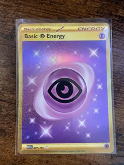 Pokemon TCG Psychic Energy Scarlet & Violet Hyper Rare Card 207/165 - Image 1
