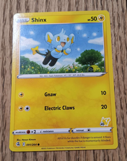 Pokemon TCG Card Shinx Electric 91/264 Fusion Strike 2021 - Image 2