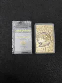 Pokemon Jigglypuff Trading Card Bar 23K Gold Plated 1999 Burger King Nintendo - Image 1