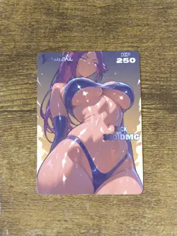 Beautiful Waifu Card - Yoruichi Fight - Goddess ACG Custom DIY Fan Art Card - Image 1