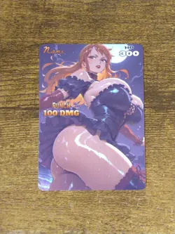 Pretty Waifu Card - Nami Goth- Goddess ACG Custom DIY Fan Art Card - Image 1