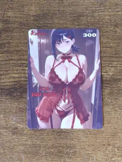 Pretty Waifu Card - Kobeni Red- Goddess ACG Custom DIY Fan Art Card - Image 1