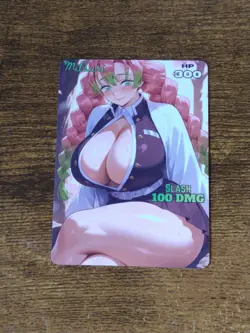 Pretty Waifu Card - Mitsuri Kanroji Goddess ACG Custom DIY Fan Art Card - Image 1