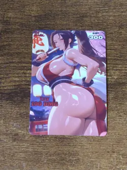 Pretty Waifu Card - Mai Shiranui Night- Goddess ACG Custom DIY Fan Art Card - Image 1