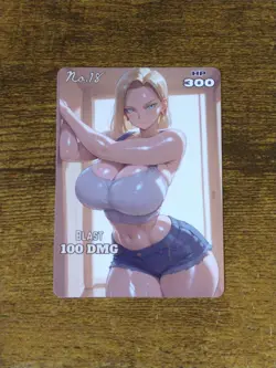 Pretty Waifu Card - Android 18 Home- Goddess Custom ACG DIY Fan Art Card - Image 1