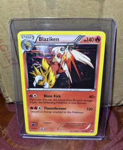 Pokemon TCG Blaziken Dark Explorers Holo Card 17/108 Cosmos Holo Rare - Image 1
