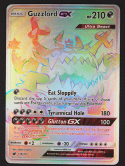 2017 Guzzlord GX 116/111 Crimson Invasion Secret Pokemon TCG Trading Card Game - Image 1