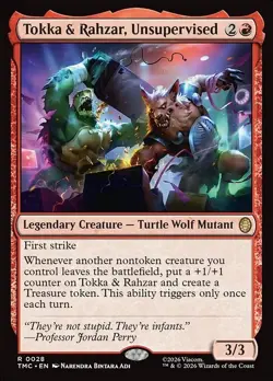 Tokka & Rahzar, Unsupervised x1 1x TMC TMNT NM MTG - Image 1
