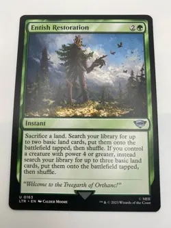 IA MTG Entish Restoration LOTR Uncommon 163 NEAR MINT - Image 1