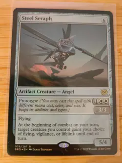 MTG Steel Seraph (FOIL) 038 The Brothers' War M/NM Free UK P&P - Image 1