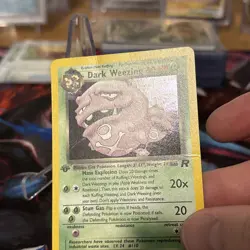 Pokemon Dark Weezing 14 Holo Rare Team Rocket 14/82 1st Edition Condition HP 🔥 - Image 2