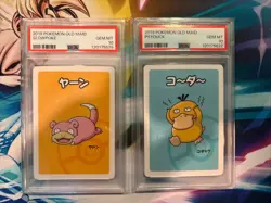 2019 POKEMON OLD MAID SLOWPOKE AND PSYDUCK PSA 10 US Seller On Hand!! - Image 1