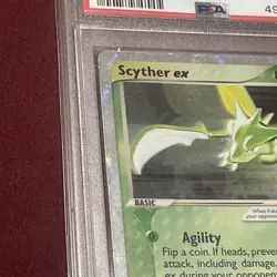 2003 POKEMON EX RUBY & SAPPHIRE #102 SCYTHER EX-HOLO PSA 5 - Image 3