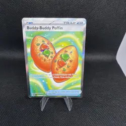 Buddy-Buddy Poffin 167/132 Ultra Rare Mega Evolution Pokemon Holo Near Mint - Image 1
