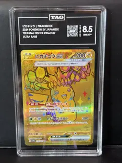 TAG 8.5 Pikachu ex UR 136/106 Super Electric Breaker sv8 Pokemon Card Japanese - Image 1