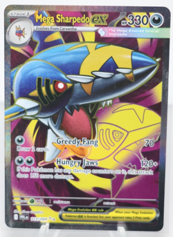 Pokemon TCG Mega Sharpedo 113/94 Phantasmal Flames Illustration Rare - Image 1
