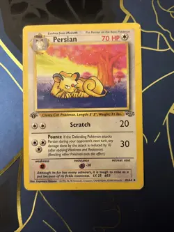 Pokemon TCG WOTC Jungle 1st Edition Persian 42/64 Uncommon Vintage HP/DMG - Image 1