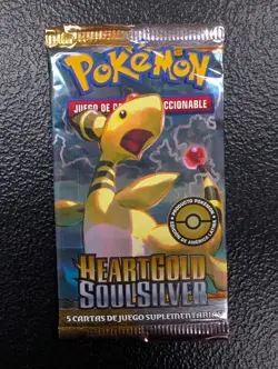 Pokemon TCG Heart gold Soul Sliver Sealed Booster Pack Spainsh Ampharos - Image 1