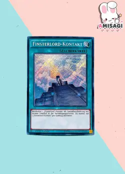 Yu-Gi-Oh! - Karte Finsterlord-Kontakt DESO-DE035 Secret Rare Trading Card TCG - Image 1