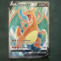 Pokemon TCG Charizard v Full Art 153/172 Brilliant Stars Ultra Rare NM - Image 1
